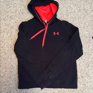 Under Armour Black and Red Hoodie